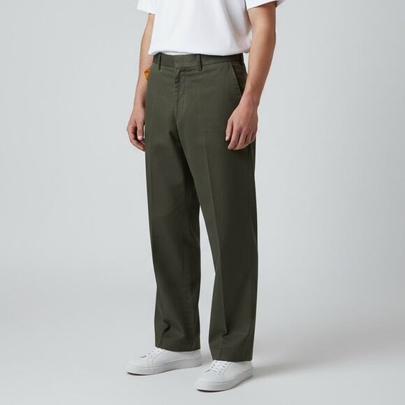 Dockers Relaxed Chino Pants NWT Men's Sz 30x30 Gray-Green Khaki Stain Defender - Picture 1 of 9